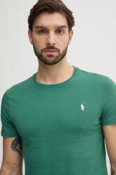Ralph Lauren pamut póló piros, férfi, sima, 710671438 - zöld S