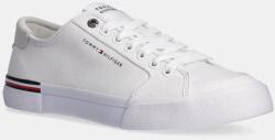 Tommy Hilfiger sportcipő CORE CORPORATE VULC CANVAS fehér, FM0FM05398 - fehér Férfi 41