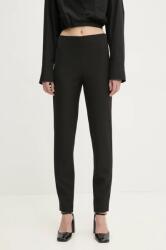 Moschino Jeans nadrág női, fekete, magas derekú testhezálló, 0302 3225 - fekete 40