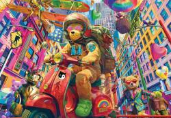 Alipson Puzzle - Puzzle Teddy în mers - 1 000 piese Puzzle