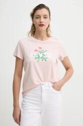 Levi's pamut póló THE PERFECT TEE női, rózsaszín, 17369 - rózsaszín M