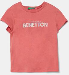 Benetton gyerek pamut póló rózsaszín, 3I1XG10HU - rózsaszín 110