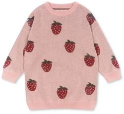 Konges Sløjd gyerek ruha LAPIS LUREX KNIT DRESS rózsaszín, mini, egyenes, KS102262 - rózsaszín 98