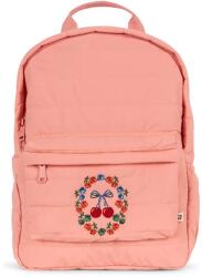 Konges Sløjd gyerek hátizsák JUNO QUILTED BACKPACK rózsaszín, kis, nyomott mintás, KS102761 - rózsaszín Univerzális méret