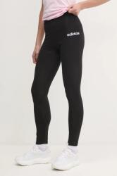adidas legging Essentials Linear fekete, női, nyomott mintás, JG8621 - fekete M