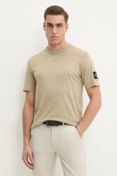 Calvin Klein Jeans pamut póló férfi, sima, J30J323484 - zöld S