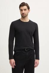 Sisley pamut hosszúujjú fekete, sima, 3WF0S1013 - fekete S