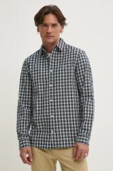 Tommy Hilfiger pamut ing férfi, galléros, sötétkék, regular, DM0DM20885 - sötétkék XL