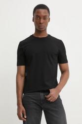 HUGO t-shirt fekete, férfi, sima, 50530185 - fekete M