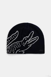 Lacoste gyapjú sapka vékony, sötétkék, gyapjú, RB3021 - sötétkék Univerzális méret
