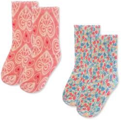 Konges Sløjd gyerek zokni PRINTED SOCKS OCS 2 pár rózsaszín, KS102757 - rózsaszín 29/32