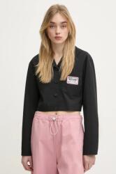 Moschino Jeans ing női, galléros, fekete, regular, 0211 3224 - fekete 40