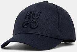HUGO pamut baseball sapka sötétkék, nyomott mintás, 50533409 - sötétkék Univerzális méret