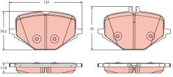 TRW Set placute frana TRW GDB2395 (GDB2395)