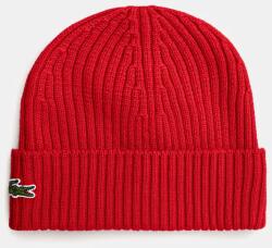 Lacoste gyapjú sapka vékony, fekete, gyapjú, RB0001 - piros Univerzális méret