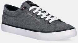 Tommy Hilfiger sportcipő TH HI VULC LOW CORE CHAMBRAY sötétkék, férfi, FM0FM05389 - sötétkék Férfi 44
