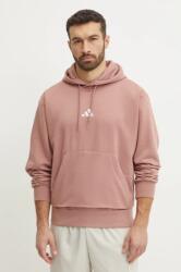 Adidas felső Feelcozy rózsaszín, férfi, sima, kapucnis, IN6069 - rózsaszín M