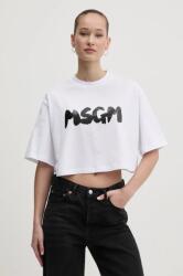 MSGM pamut póló női, fehér, 3841MDM100.257002 - fehér L