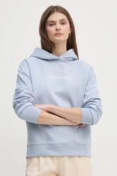 Calvin Klein pamut melegítőfelső női, nyomott mintás, kapucnis, K20K205449 - kék XL