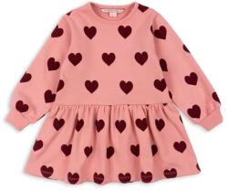 Konges Sløjd gyerek ruha LOU SWEAT DRESS OCS rózsaszín, mini, harang alakú, KS102019 - rózsaszín 122-128