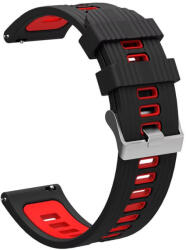 Ricardo Curea din silicon Ricardo 20mm (pentru Garmin Fenix 8/7S/6S (43mm), etc. ), negru, eliberare rapidă