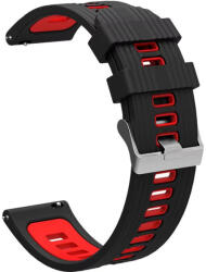Ricardo Silicone Strap 22mm (pentru Garmin Fenix 8/7/6 (47mm), Epix 2 etc. ), negru, eliberare rapidă 22 mm