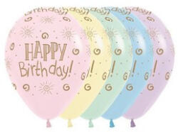 Sempertex Szülinapi latex lufi 11" 28cm 12db Happy Birthday (LUFI615437)