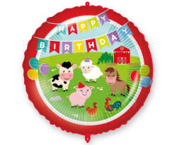 Decorata Party lufi 18" 46cm Happy Birthday, Farm (LUFI158880)