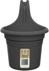 Florus függő virágcserép Mediterran Single 18 cm x 26, 2 cm x 24 cm szürke