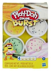 Hasbro Color Burst gyurma 4 x 56 gramm zöld, narancs, barna, rózsaszín (E8061) (E8061)