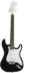  Elektromos gitár szett kezdőknek, ajándék erősítővel, fekete/fehér
