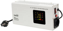 Home AVR500S feszültségstabilizátor, 500VA, automatikus működés, vékony kivitel, falra szerelhető, színes digitális kijelző, teljeskörű meghibásodás elleni védelem (AVR500S)