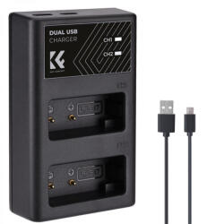 K& F Concept dupla töltő LP-E17 akkumulátorhoz (KF-28-0008)