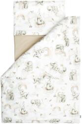 Sensillo Бебешки спален комплект от 3 части Sensillo - Слончета, 120 х 60 cm (SILLO-43550)