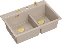 Quadron Marc 120 chiuveta graniteq 76x50 cm bej HQC7650U2_PVDG1 (HQC7650U2PVDG1) Chiuveta