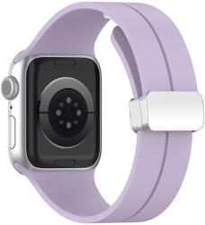 Techsuit - Óraszíj (W011) - Apple Watch 1/2/3/4/5/6/7/8/9/10/SE/SE 2/Ultra/Ultra 2 (42/44/45/46/49mm) - Lila