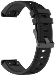 Techsuit - Gyorscsatlakozós óraszíj 20mm (W058) - Instinct 2S/2S Solar/Approach S70 42mm/fenix 7S Pro Sapphire Solar - Fekete