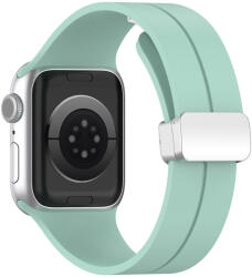 Techsuit - Óraszíj (W011) - Apple Watch 1/2/3/4/5/6/7/8/9/10/SE/SE 2 (38/40/41/42mm) - Pávazöld