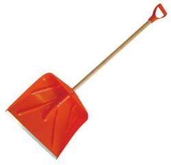 POLONIA Lopata dat zapada, din plastic ranforsat, maner lemn tip D, intaritura din aluminiu, 445x410mm, 12363 (12363) Lopata