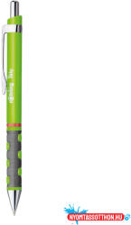  Golyóstoll neonzöld test, Rotring Tikky III, írásszín kék (59498)