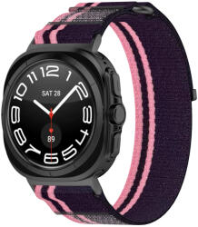 Techsuit - Óraszíj (W054) - Samsung Galaxy Watch Ultra 47mm - Rózsaszín / Fekete