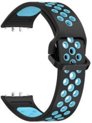 gigapack Samsung Galaxy Fit 3 lyukacsos szilikon pótszíj fekete-világoskék (GP-164586) (GP-164586)