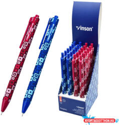 Vinson Golyóstoll nyomógombos 0, 7mm Vinson Graphic F12 vegyes test displ 24 db/display (59119) - nyomtassotthon