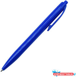  Golyóstoll nyomógombos műanyag kék test, Leopard, írásszín kék (60051) - nyomtassotthon