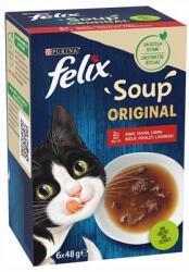 FELIX Soup Original 6 x 48 g Házias válogatás (marha, csirke, bárány)