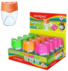 Keyroad Hegyező 2 lyukú tartályos 12 db/display Keyroad Mellow 2 vegyes színek (KR972388) - web24