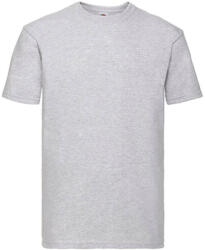 Fruit of the Loom Uniszex póló Rövid ujjú Fruit of the Loom Super Premium Tee - 4XL, Heather szürke