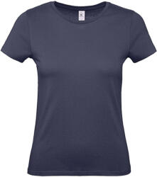 B and C Csomag akciós póló (minimum 3 db) Női rövid ujjú póló B&C #E150 /women T-Shirt -XS, Sötétkék (navy)