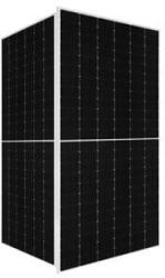 JA Solar 565E fotovoltaikus modul, félcellás Percium 182mm, hosszú csatlakozó kábelek (kb. 140cm), MC4/EVO2 csatlakozó, multi-BB, súly 28kg, ezüst keret (JAM72S30-565/LR_SF) (JAM72S30-565/LR_SF)
