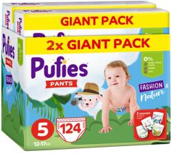 pufies Pantaloni de scutec Pufies Fashion - Mărimea 5, 124 buc, 12-17 kg, Pachet Giant (3800024036453)